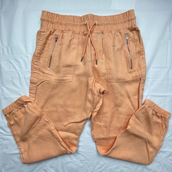 Athleta Cabo Linen Jogger Peach Size 10 - Picture 1 of 7